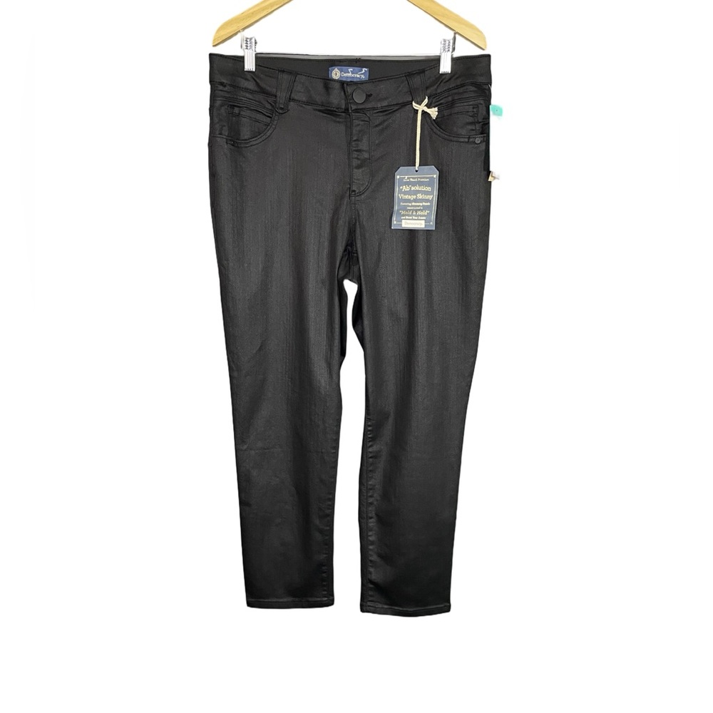 NWT Democracy x Stitch Fix Ab Solution Eco Slim Straight Jean Luxe Touch Black